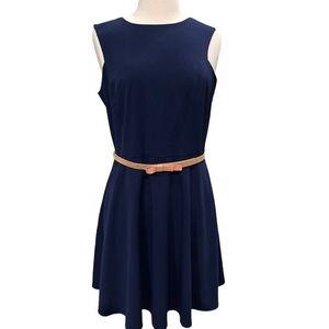 Gianni Bini Women’s Navy Blue Fit & Flare Dress in size 10